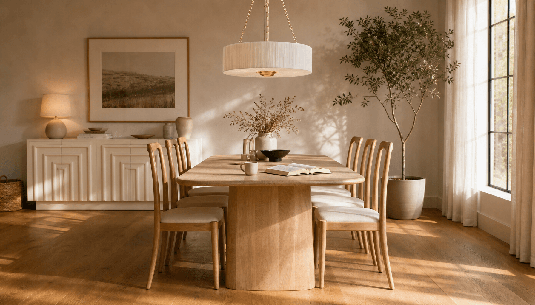 After – Bright dining room